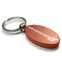 Dodge Logo Orange Aluminum Oval Key Chain