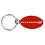 Dodge Logo Red Aluminum Oval Key Chain