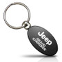 Jeep Grand Cherokee Black Aluminum Oval Key Chain