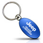 Jeep Grand Cherokee Blue Aluminum Oval Key Chain