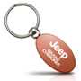 Jeep Grand Cherokee Orange Aluminum Oval Key Chain