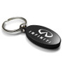 Infiniti Black Aluminum Oval Key Chain