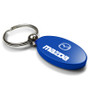 Mazda Blue Aluminum Oval Key Chain