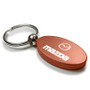 Mazda Orange Aluminum Oval Key Chain