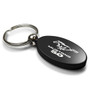 Ford Mustang 5.0 Black Aluminum Oval Key Chain, Official Licensed