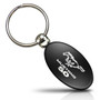 Ford Mustang 5.0 Black Aluminum Oval Key Chain, Official Licensed