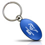 Ford Mustang 5.0 Blue Aluminum Oval Key Chain