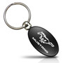 Ford Mustang Black Aluminum Oval Key Chain, Official Licensed