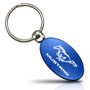 Ford Mustang Blue Aluminum Oval Key Chain