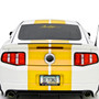 Ford Mustang Script in Yellow 12" 3M Perforated Unobstructed View Window Graphic Decorative Decal