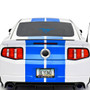 Ford Mustang Pony in Blue 12" 3M Perforated Unobstructed View Window Graphic Decorative Decal