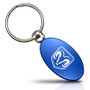 Ram Head Logo Blue Aluminum Oval Key Chain