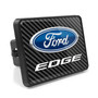 Ford Edge Carbon Fiber Look UV Graphic Metal Plate on ABS Plastic 2" inch Tow Hitch Cover, Made in USA