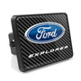 Ford Explorer Carbon Fiber Look UV Graphic Metal Plate on ABS Plastic 2" inch Tow Hitch Cover, Made in USA