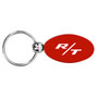 Dodge RT Red Aluminum Oval Key Chain