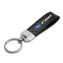 Ford F-150 Real Carbon Fiber Leather Key Chain with Black stitching