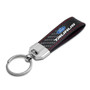 Ford Taurus Real Carbon Fiber Leather Key Chain with Red Stitching , Made in USA