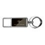 Ford Mustang Tri-Bar Black Pull Top Rectangular Metal Key Chain by iPick Image, Made in USA