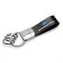 Ford Expedition Black Leather Stripe Round Hook Metal Key Chain