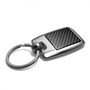 Ford Built Ford Tough in Full Color with Carbon Fiber Backing Brush Silver Metal Key Chain