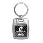 Ford Mustang Cobra in Full Color with Carbon Fiber Backing Brush Silver Metal Key Chain