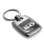 Ford Mustang 5.0 in Full Color with Carbon Fiber Backing Brush Silver Metal Key Chain