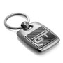 Ford Mustang GT in Full Color with Carbon Fiber Backing Brush Silver Metal Key Chain