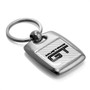 Ford Mustang GT White Carbon Fiber Backing Brush Metal Key Chain, Made in USA