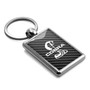 Ford Mustang Cobra in Full Color with Carbon Fiber Backing Brush Rectangle Metal Key Chain