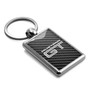 Ford Mustang GT in Full Color with Carbon Fiber Backing Brush Rectangle Metal Key Chain