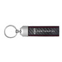 Lincoln Continental Real Carbon Fiber Leather Key Chain with Red Stitching , Made in USA