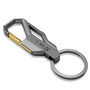 Lincoln MKS Gunmetal Gray Snap Hook Metal Key Chain Keychain, Made in USA
