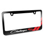 Dodge Challenger R/T Classic Red Stripe Black Metal License Plate Frame by iPick Image, Made in USA