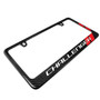 Dodge Challenger Red Stripe Black 100% Real Carbon Fiber License Plate Frame by iPick Image, Made in USA