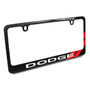 Dodge Red Stripe Black 100% Real Carbon Fiber License Plate Frame by iPick Image, Made in USA