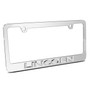 Lincoln 3d Chrome Emblem on Mirror Chrome Metal License Plate Frame , Made in USA