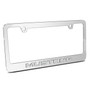 Ford Mustang Name 3d Chrome Emblem on Mirror Chrome Metal License Plate Frame , Made in USA