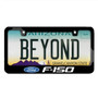 Ford F-150 Black Metal License Plate Frame