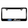 Ford Fiesta Black Metal License Plate Frame