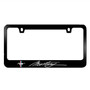 Ford Mustang Script Black Metal License Plate Frame