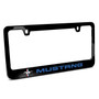 Ford Mustang in Blue Black Metal License Plate Frame