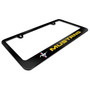 Ford Mustang in Yellow Black Metal License Plate Frame