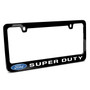 Ford Super Duty Black Metal License Plate Frame