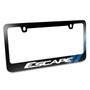 Ford Escape Carbon Fiber Texture Blue Stripe Black Metal License Plate Frame