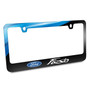 Ford Logo Fiesta Black Metal Graphic License Plate Frame