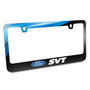 Ford Logo SVT Black Metal Graphic License Plate Frame