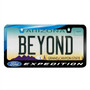Ford Logo Expedition Black Metal Graphic License Plate Frame
