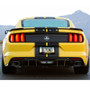 Ford Mustang Cobra Outline in Yellow Black Metal License Plate Frame