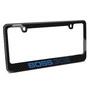 Ford Mustang Boss 302 in Blue Real Black Carbon Fiber Finish License Plate Frame by iPick Image, Made in USA