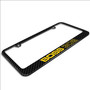 Ford Mustang Boss 302 in Yellow Real Black Carbon Fiber Finish License Plate Frame by iPick Image, Made in USA